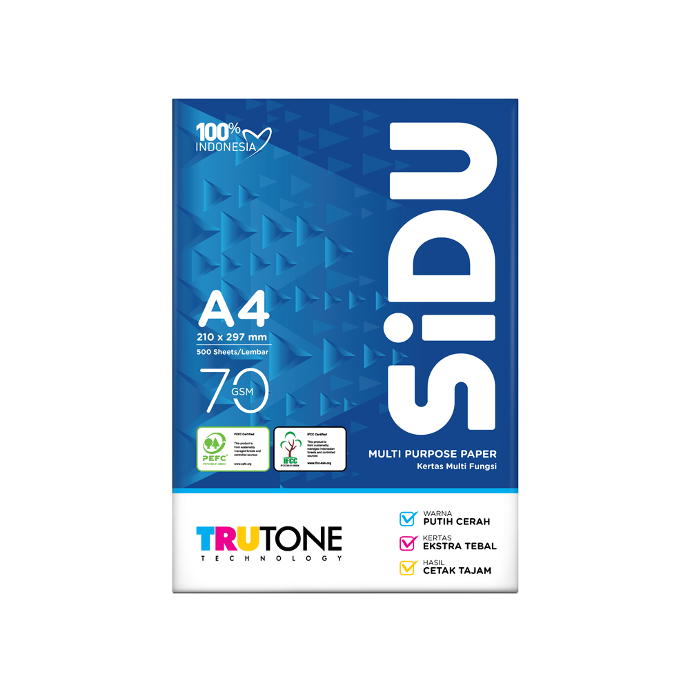 SIDU F4 70 GSM Berwarna